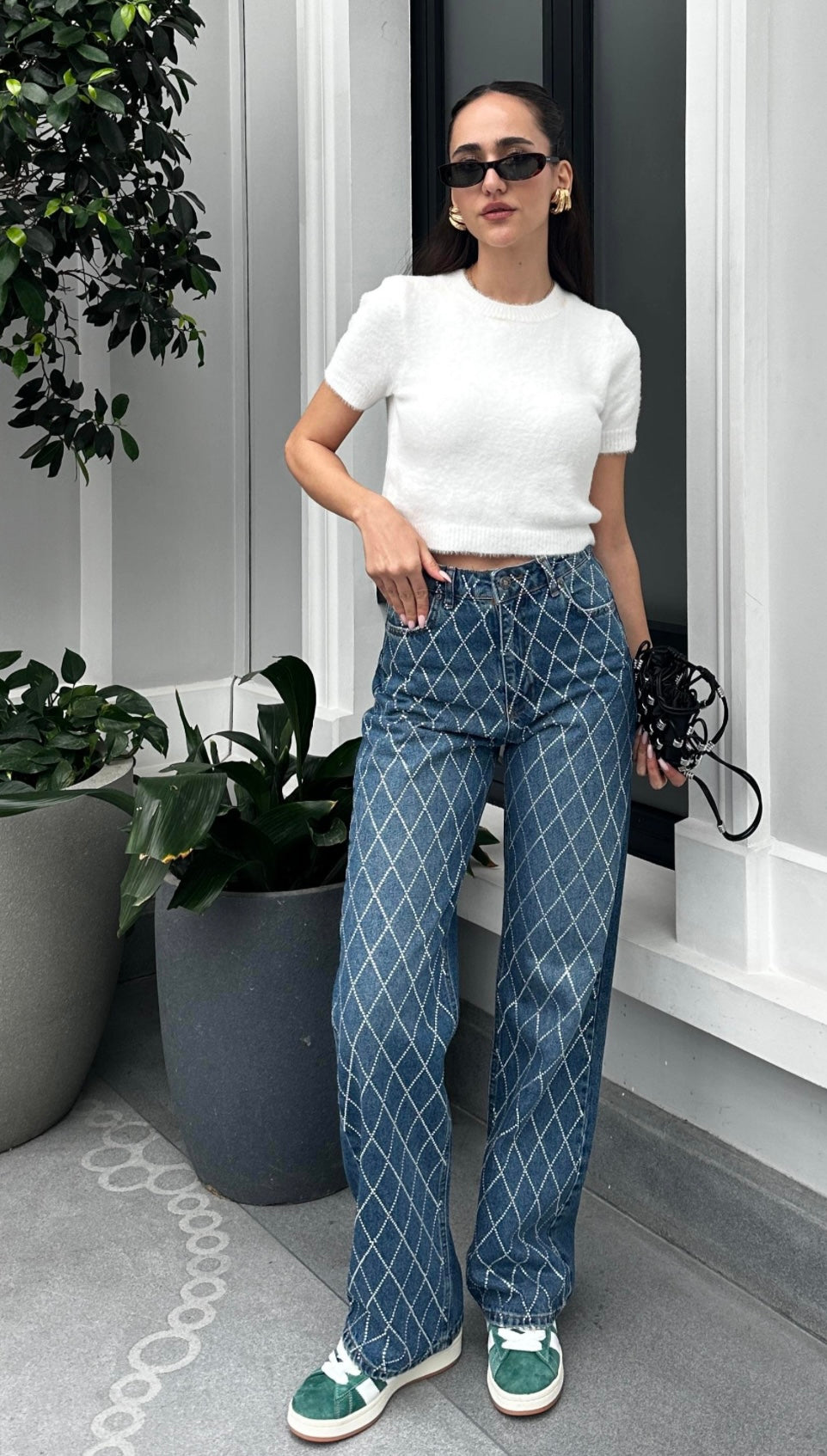 Shiny jeans