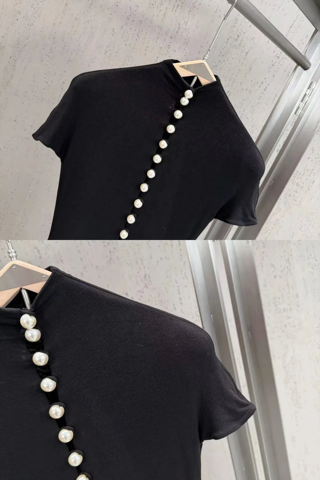 Pearly buttoned sandro dress