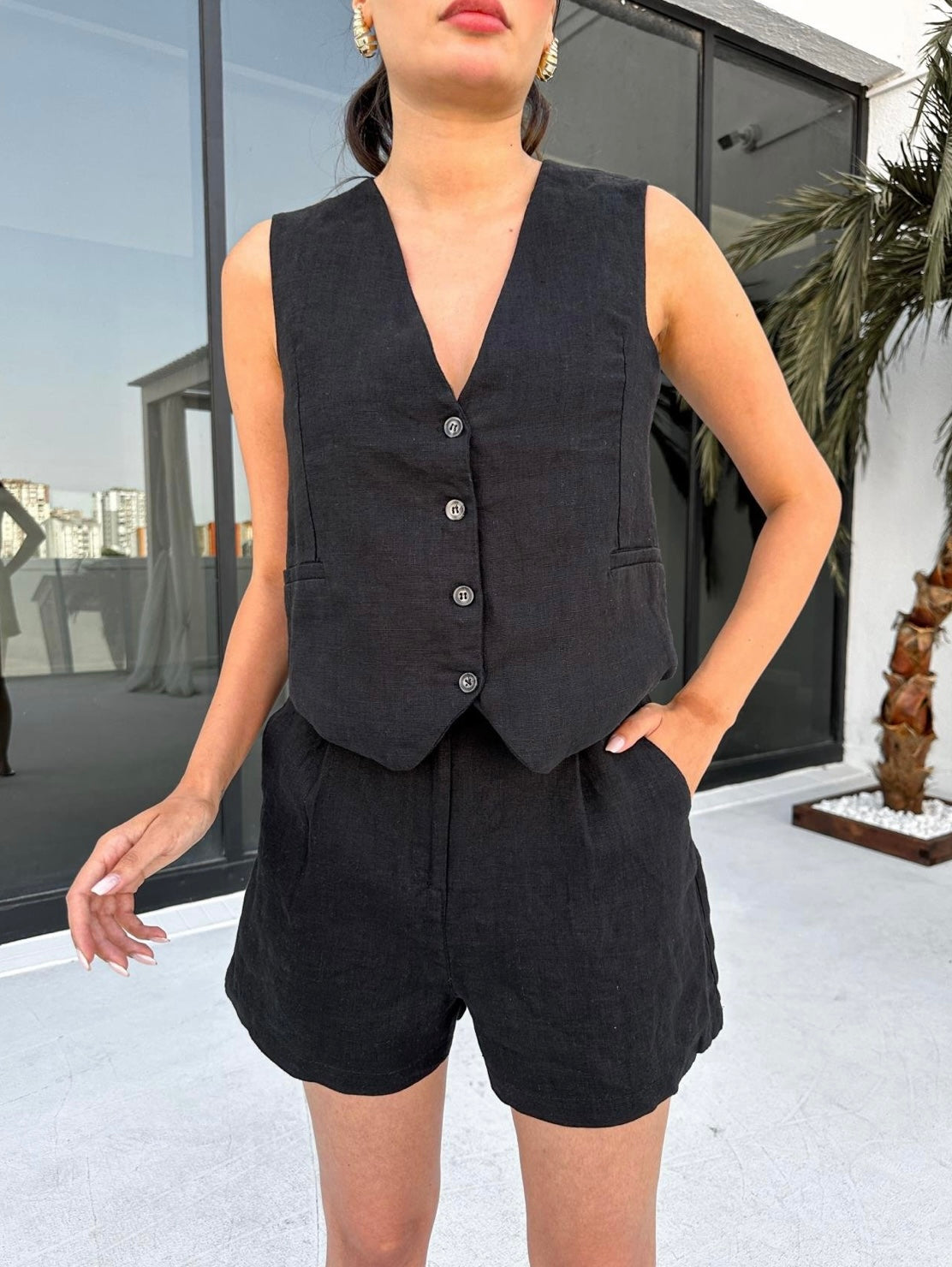 Keten vest