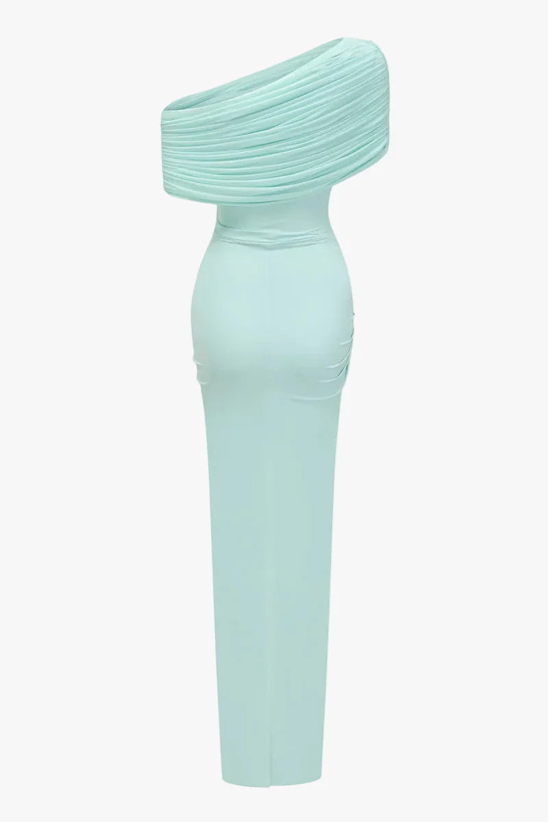 One shoulder long dress