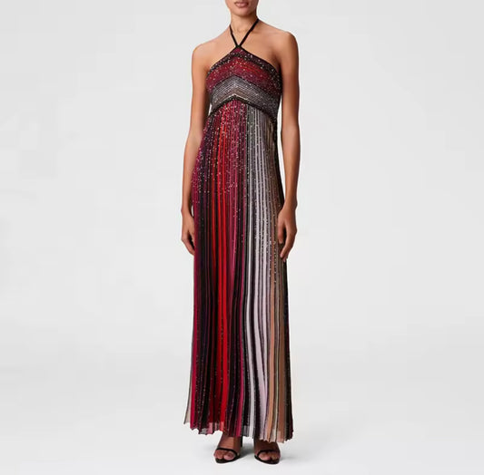 Bohemian style lace up dress