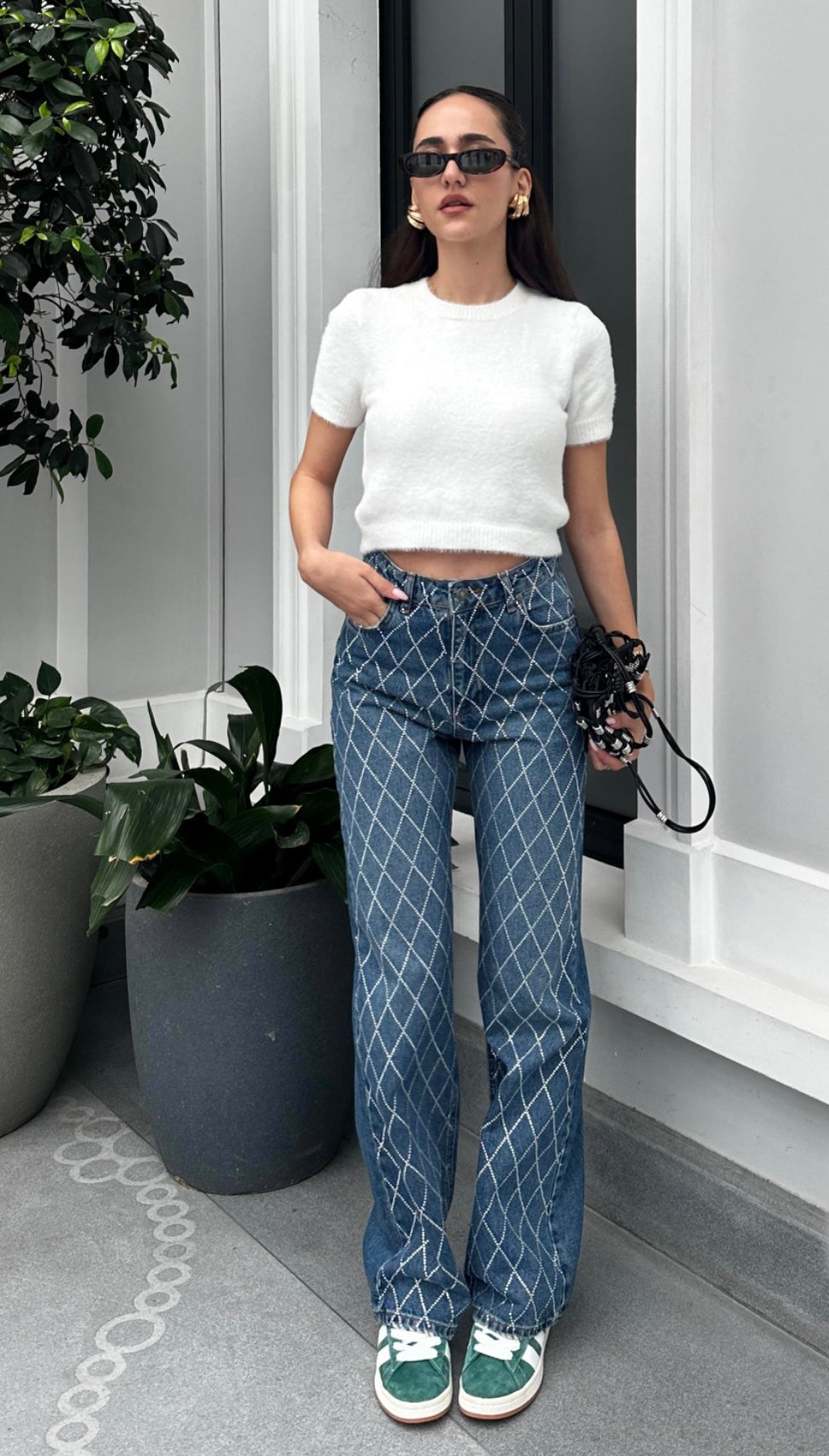 Shiny jeans