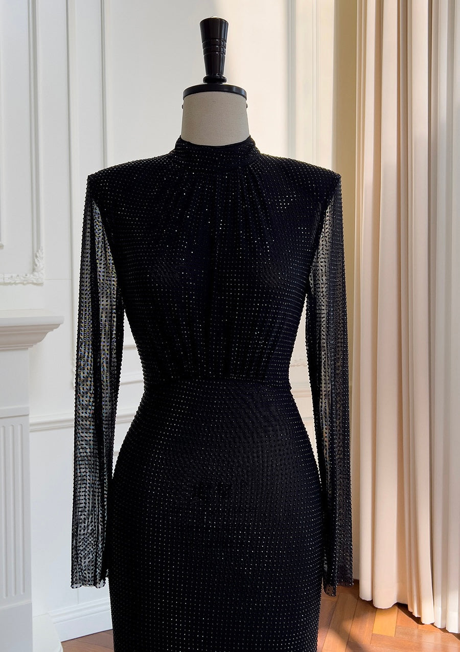 Rhine stone maxi dress