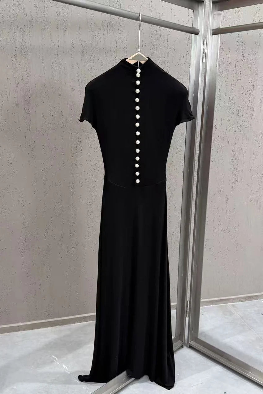 Pearly buttoned sandro dress