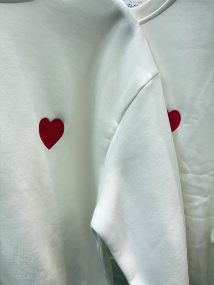 Hearted oversize sweater