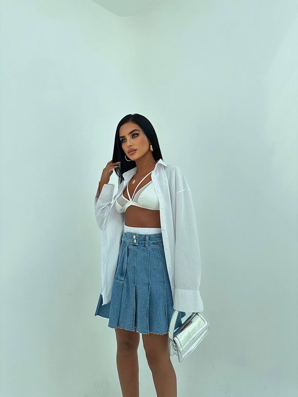 Denim skirt