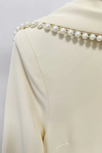 Pearl trimmed dress