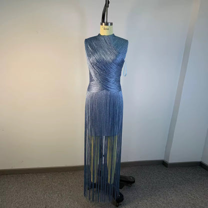 Stripped lined dress