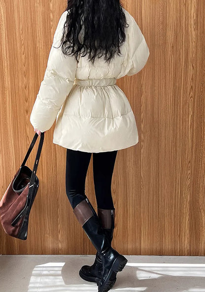 Midi long puffer jacket