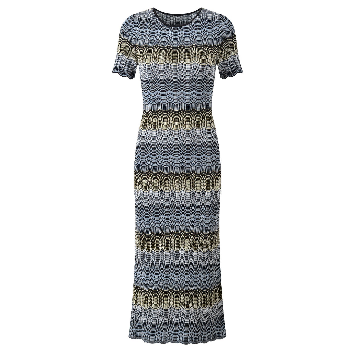Zigzag pattern dress