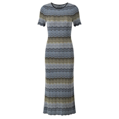 Zigzag pattern dress