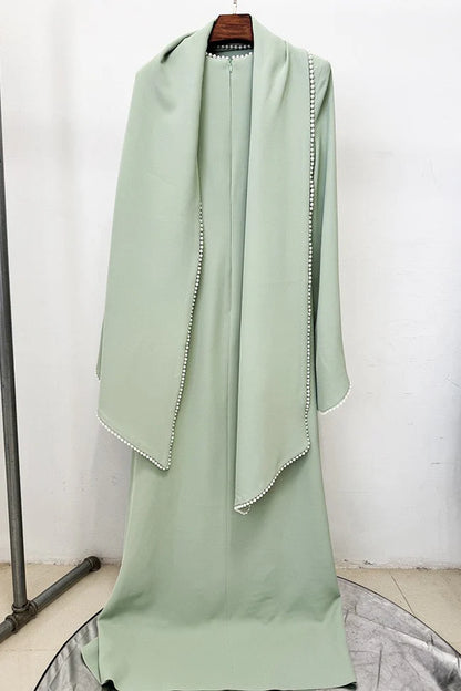 Pearl trimmed dress