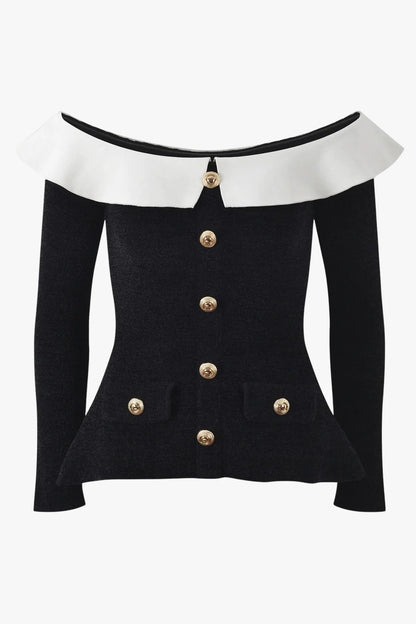 Ruffle off shoulder top