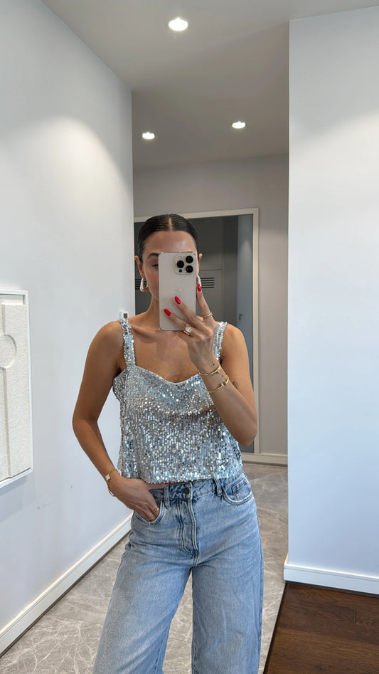 Glittery top