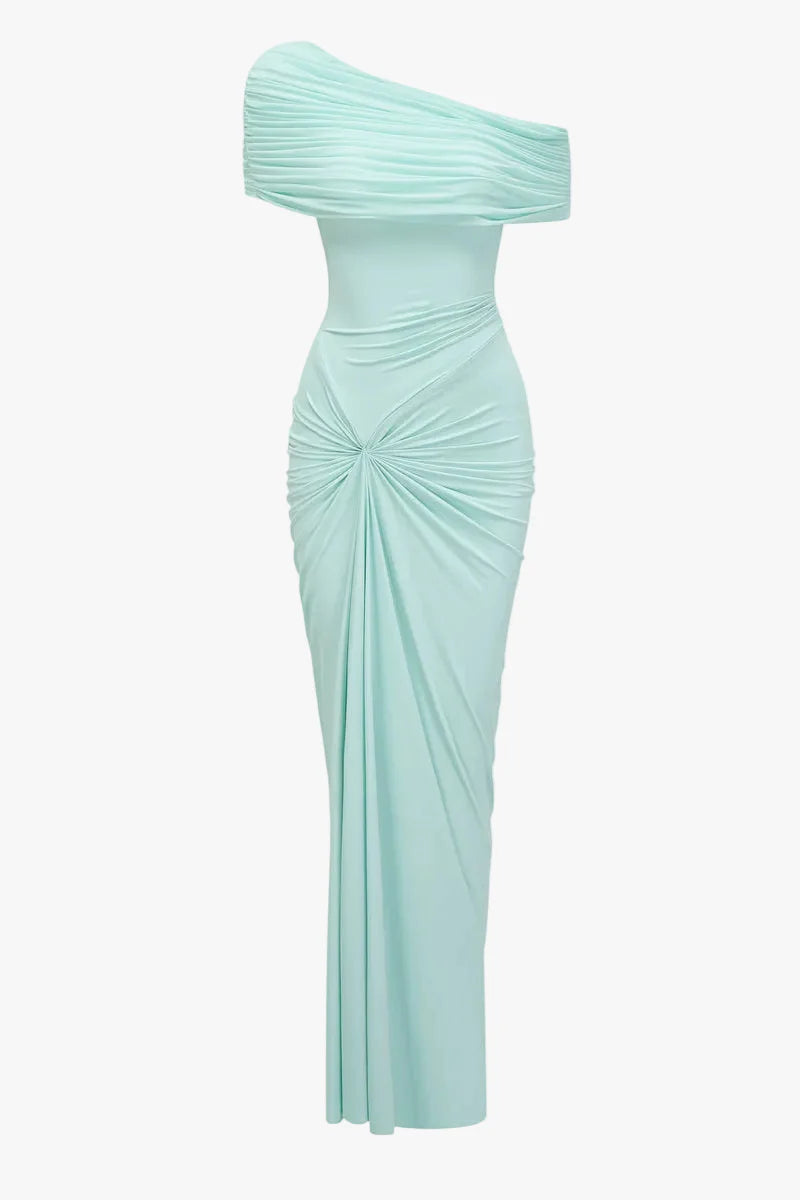 One shoulder long dress