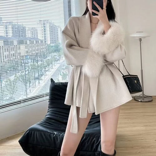 Double faced wool coat