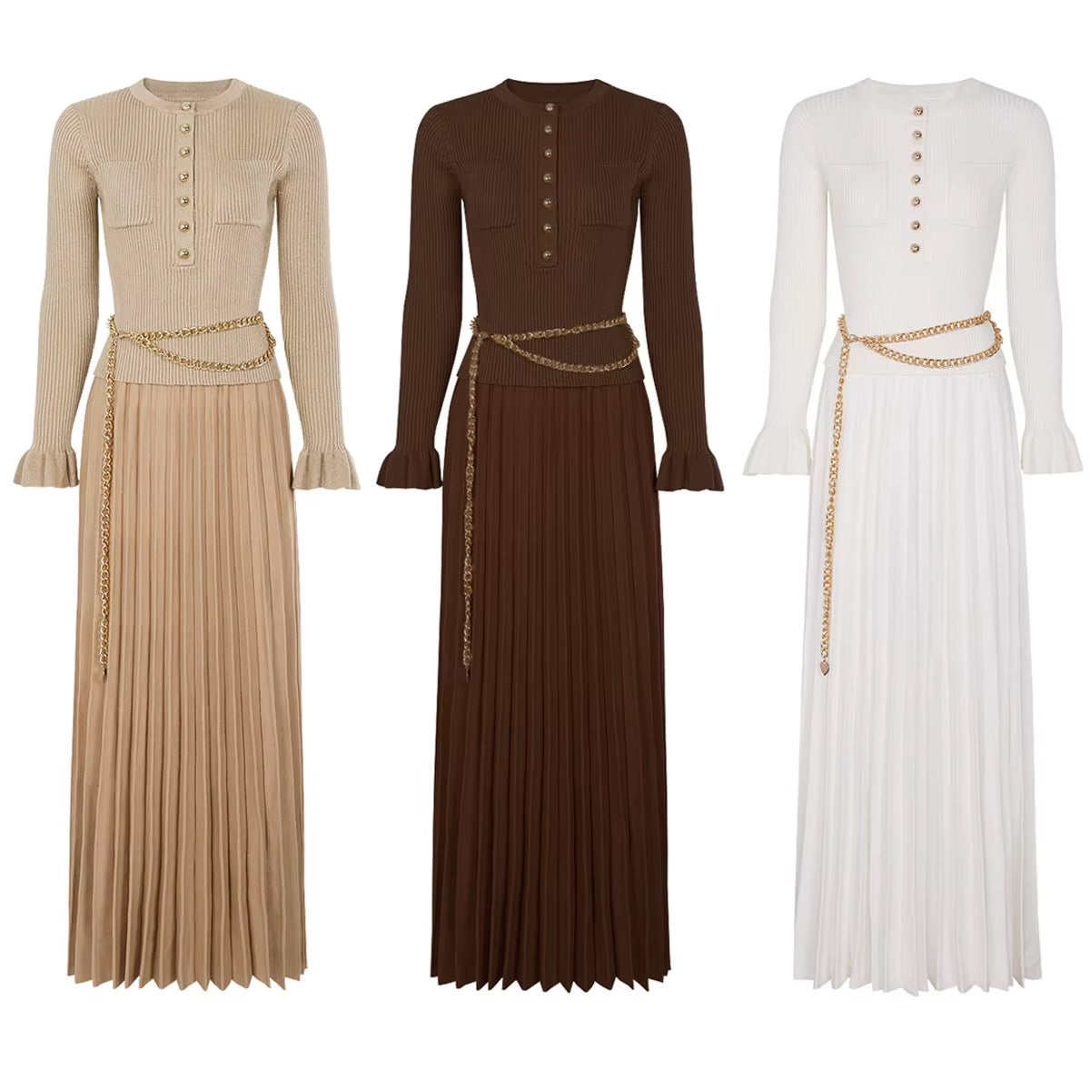 Shiny belted Sandro dress