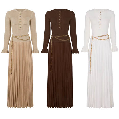 Shiny belted Sandro dress