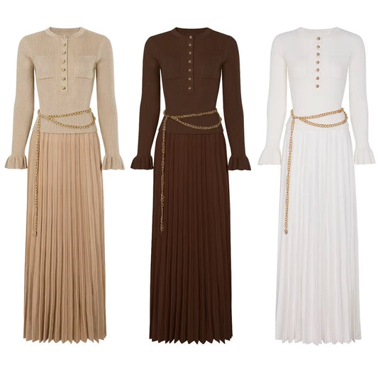 Shiny belted Sandro dress
