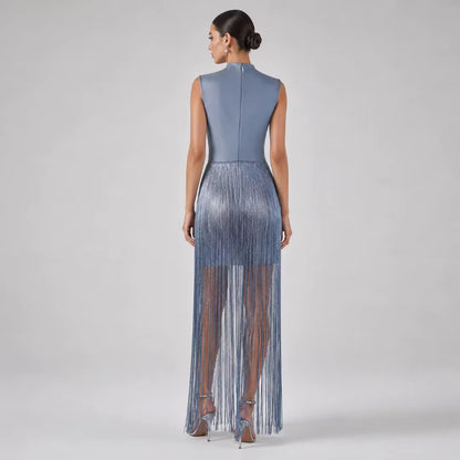 Stripped lined dress