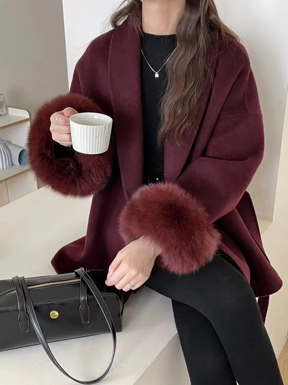 Double faced wool coat