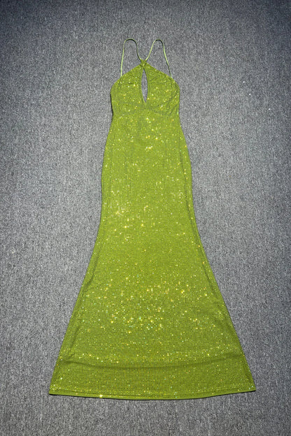 Rhinestone maxi dress