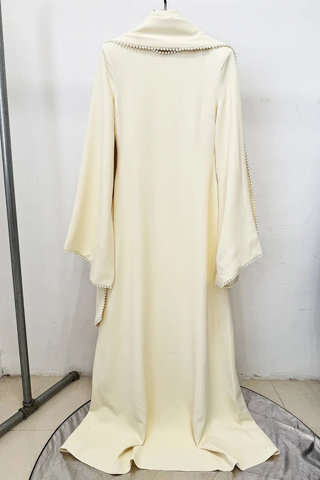 Pearl trimmed dress