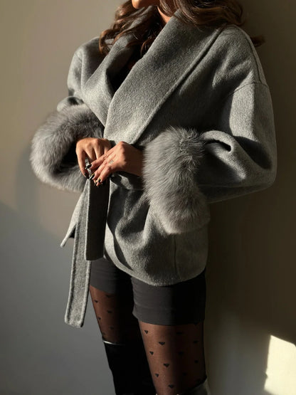 Double faced wool coat