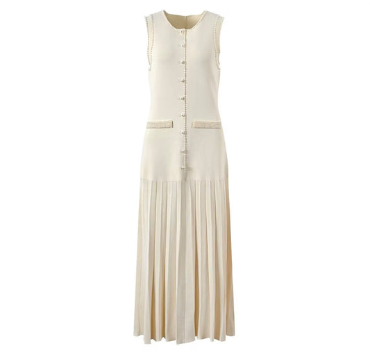 Knitted pearl dress