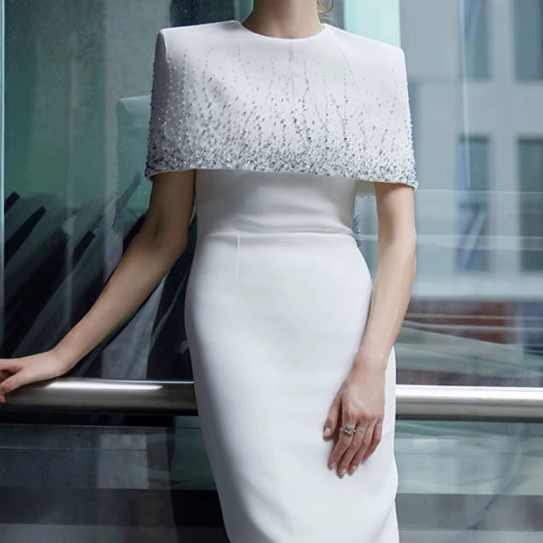 Vintage white gowns dress