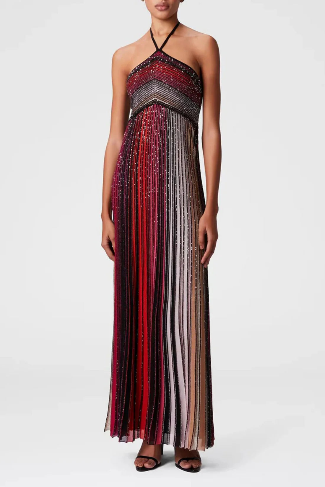 Strapless shiny dress