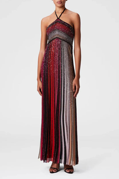 Strapless shiny dress