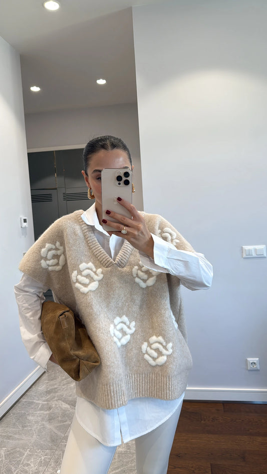 Vest set with chemise