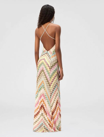 Long strapless dress
