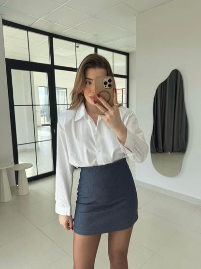Denim blazer set