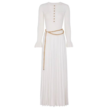 Shiny belted Sandro dress