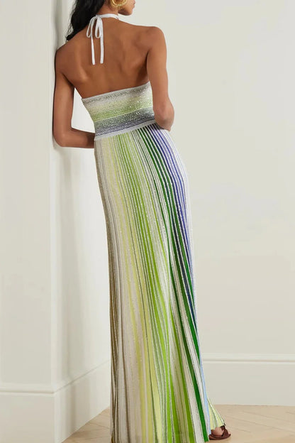 Strapless shiny dress