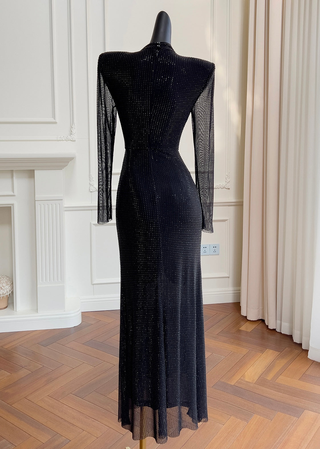 Rhine stone maxi dress