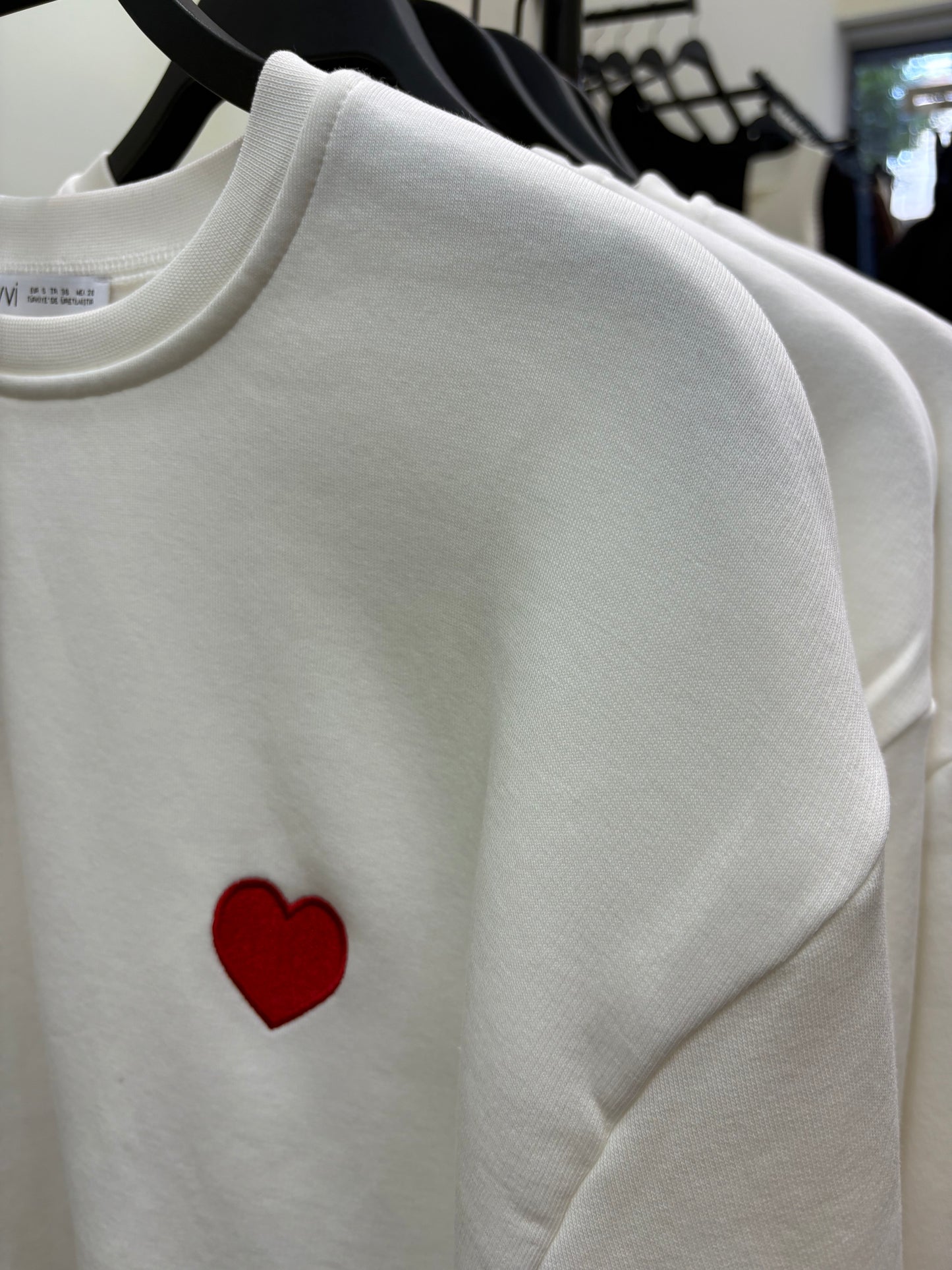 Hearted oversize sweater