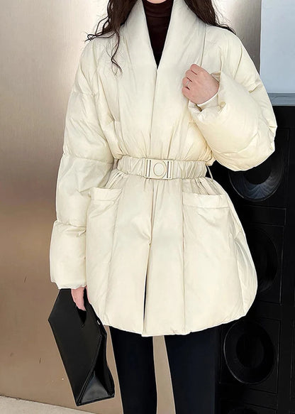 Midi long puffer jacket