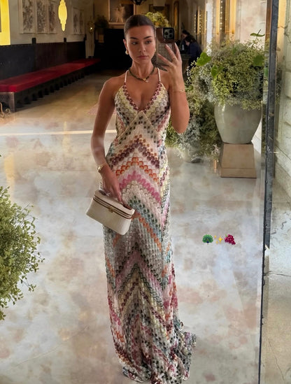 Long strapless dress
