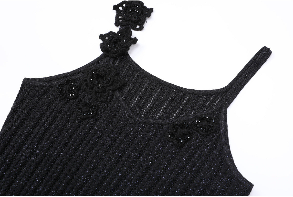 Rose knitted dress