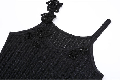 Rose knitted dress