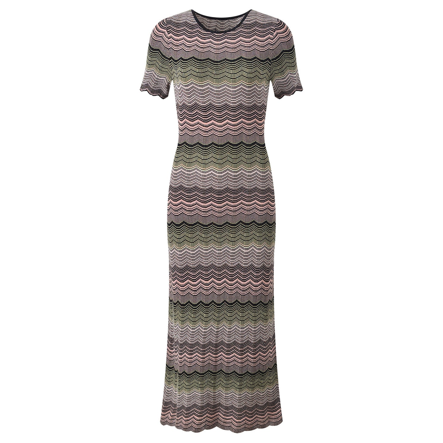 Zigzag pattern dress