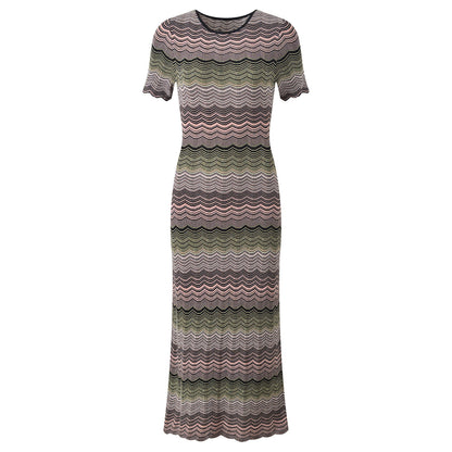 Zigzag pattern dress