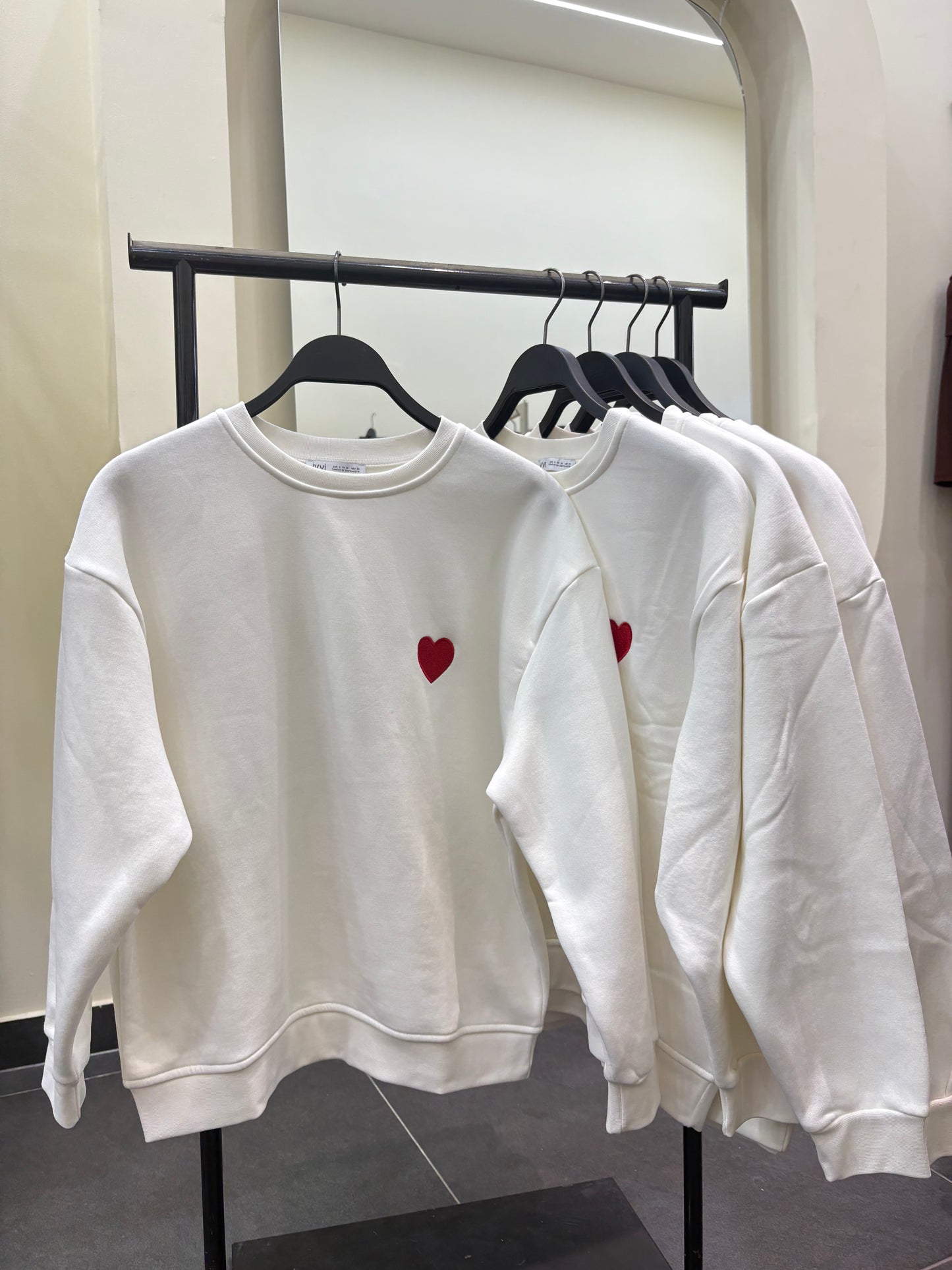 Hearted oversize sweater