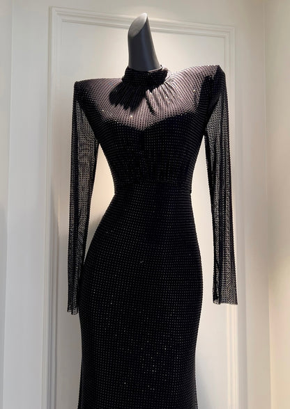 Rhine stone maxi dress