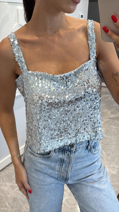 Glittery top
