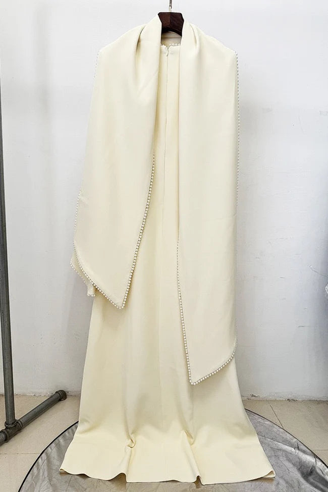 Pearl trimmed dress