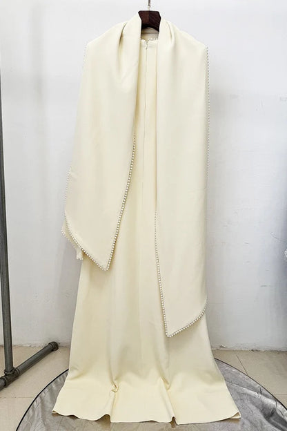 Pearl trimmed dress